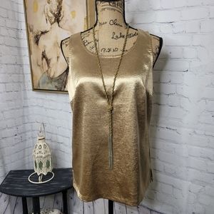 MICHAEL Michael Kors gold tank top
